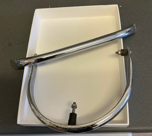 Vespa original rare 1950s chrome bumper set