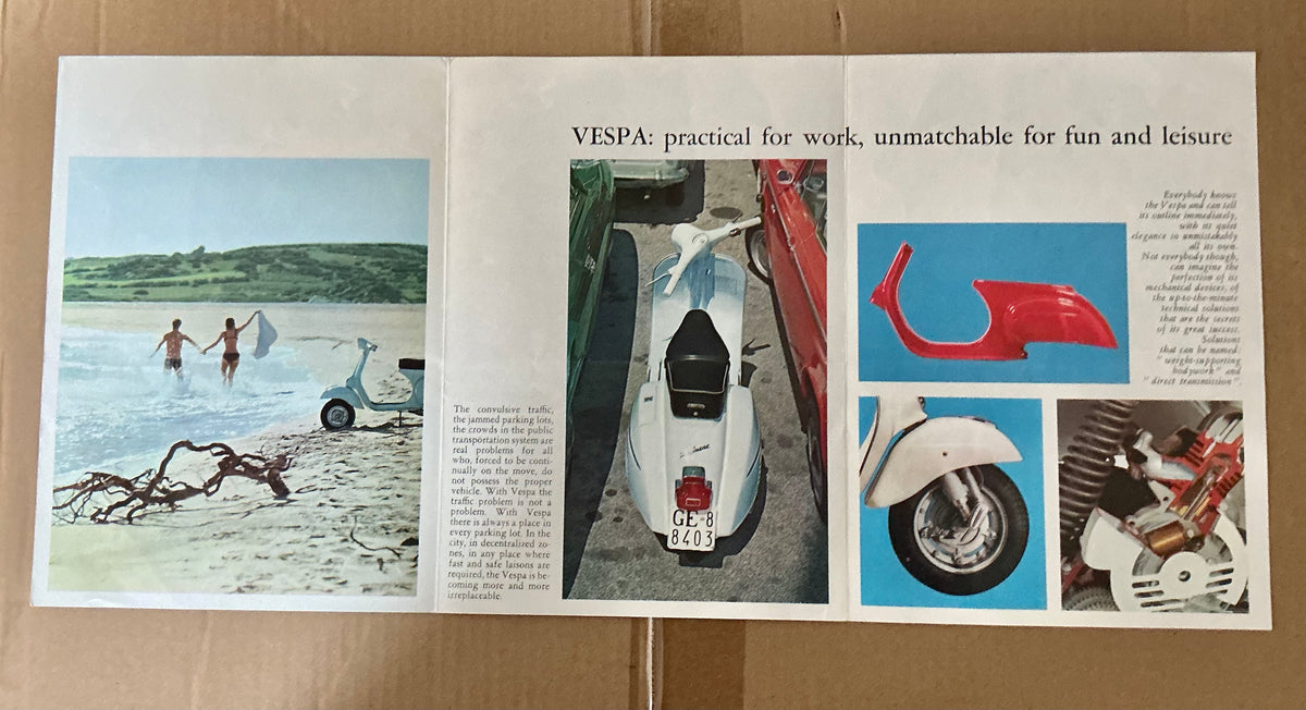 Vespa 1968 original V90 brochure in good condition