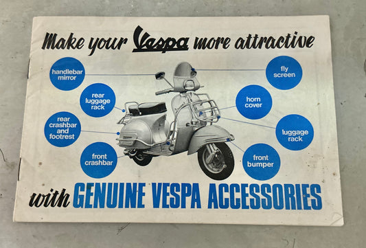 Vespa Douglas 1969 original 12 page accessory catalogue
