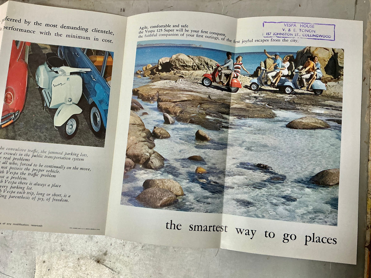 Vespa 125 Super original brochure