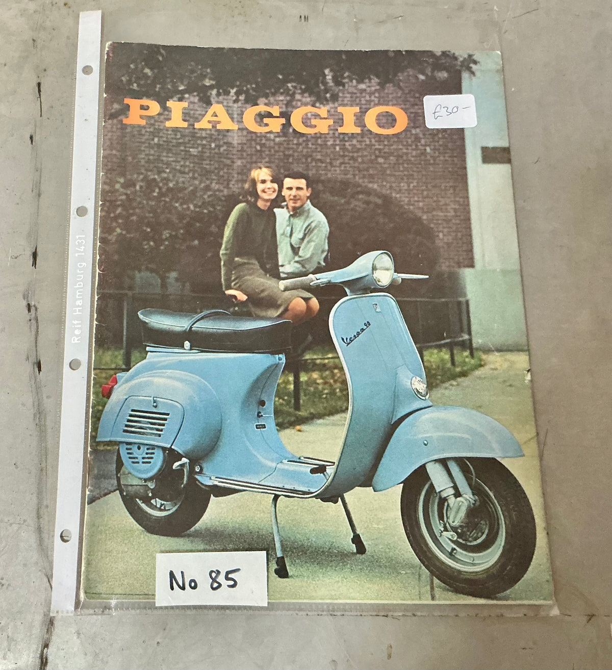 Vespa Piaggio magazine No 85, good condition, includes UK post
