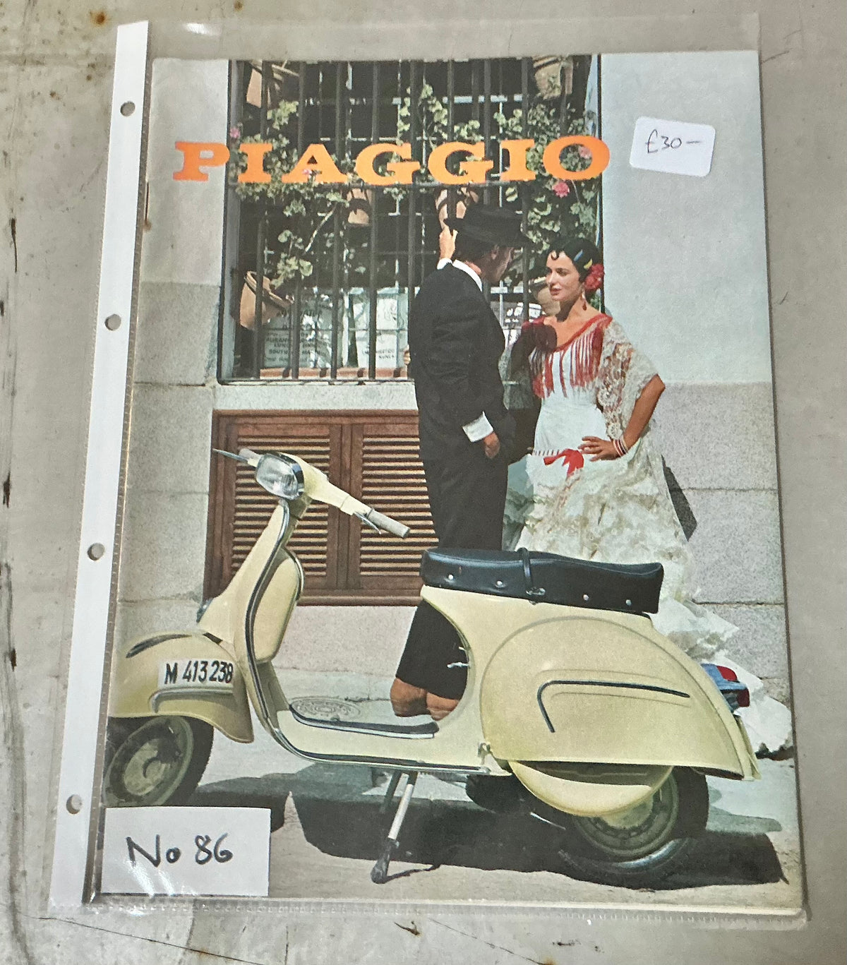 Piaggio magazine in good condition, No 86, incudes post UK
