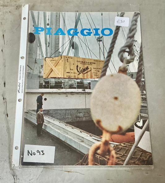 Piaggio magazine No 93 in good condition, includes post UK