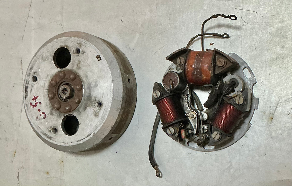 Vespa Douglas, flywheel and stator, fits ROD & G models