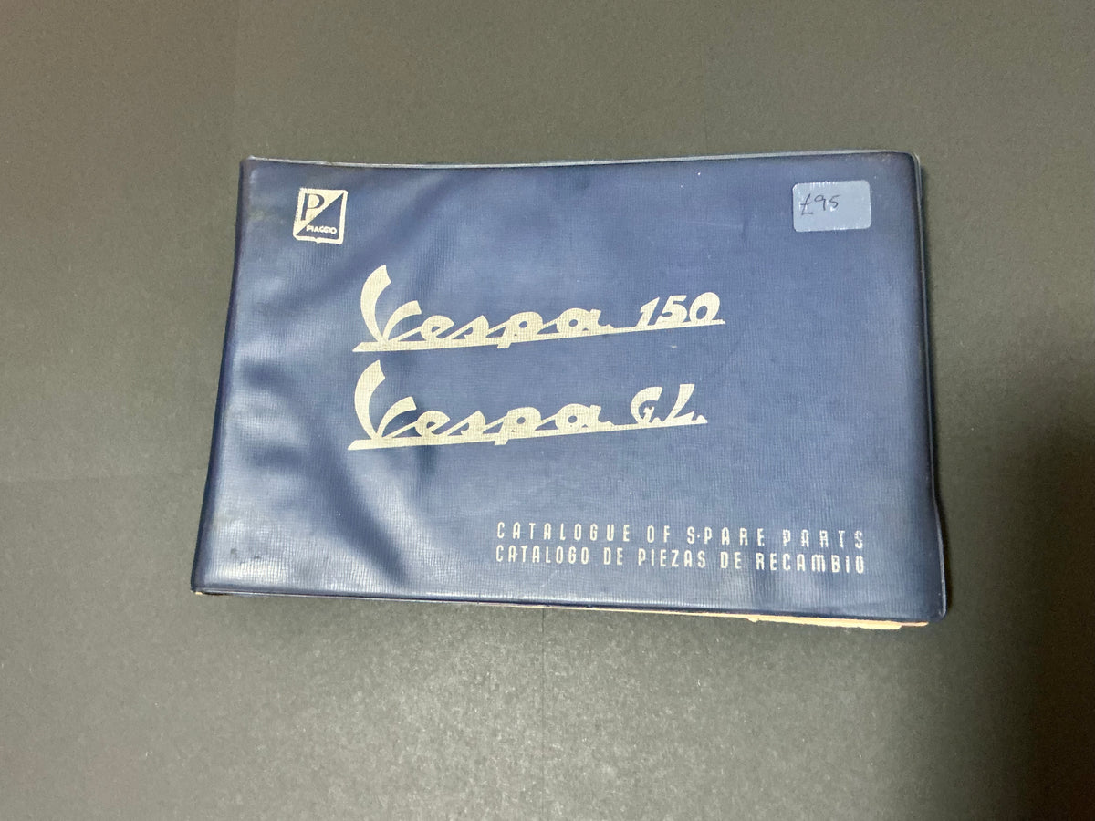 Vespa 150 & GL original catalogue of spare parts, over 170 pages , incl UK post