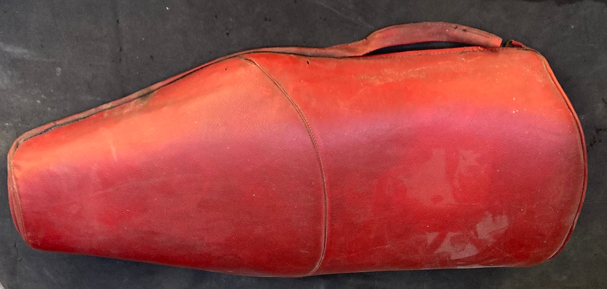 Vespa Douglas original 1950s complete dual used seat, also has hinge bracket