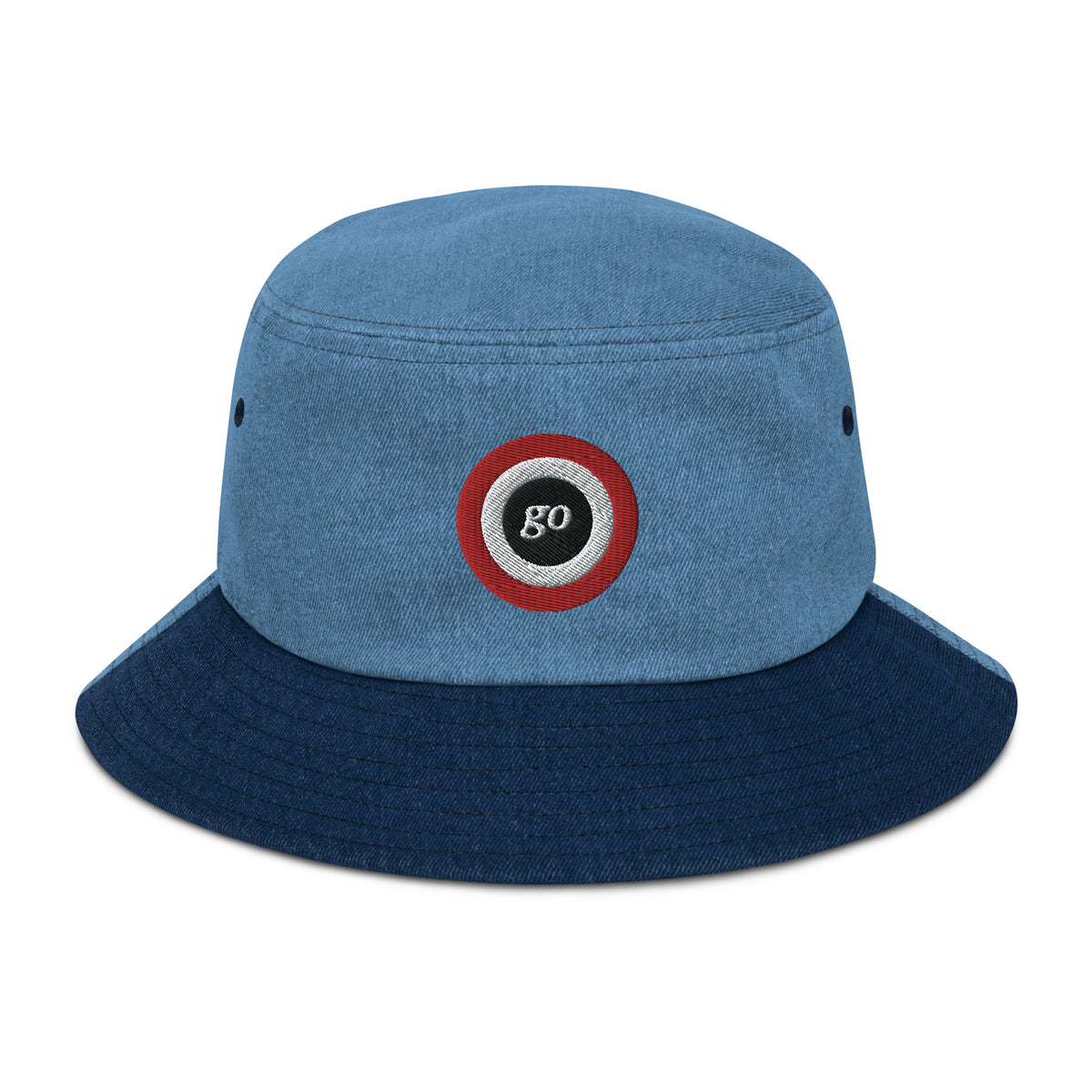 "go" Denim bucket hat