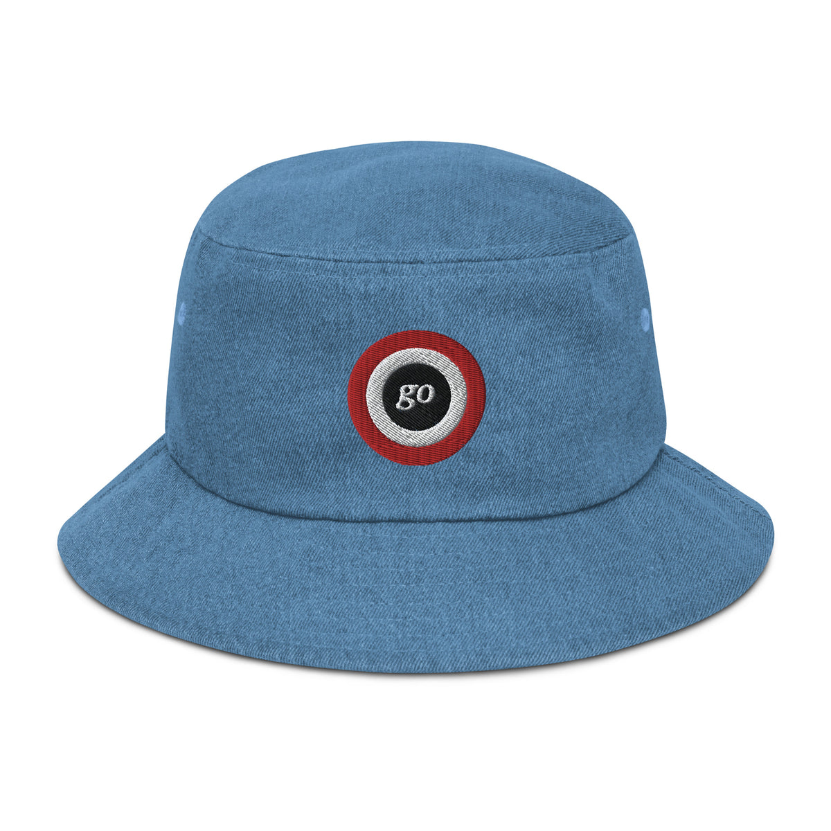 "go" Denim bucket hat