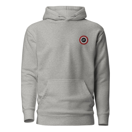 Unisex embroidered "go" hoodie